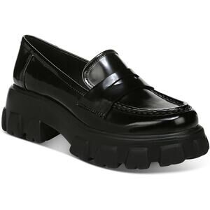 Bar III Women's Paz Lug Sole Loafers, Black Size 8.5M